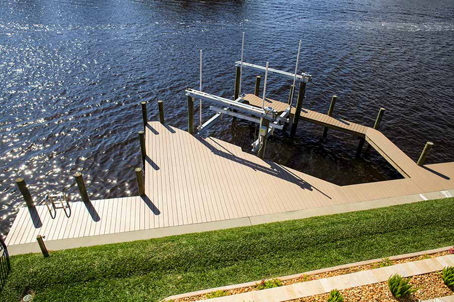 cape coral dock builder photo gallery solar dock photos